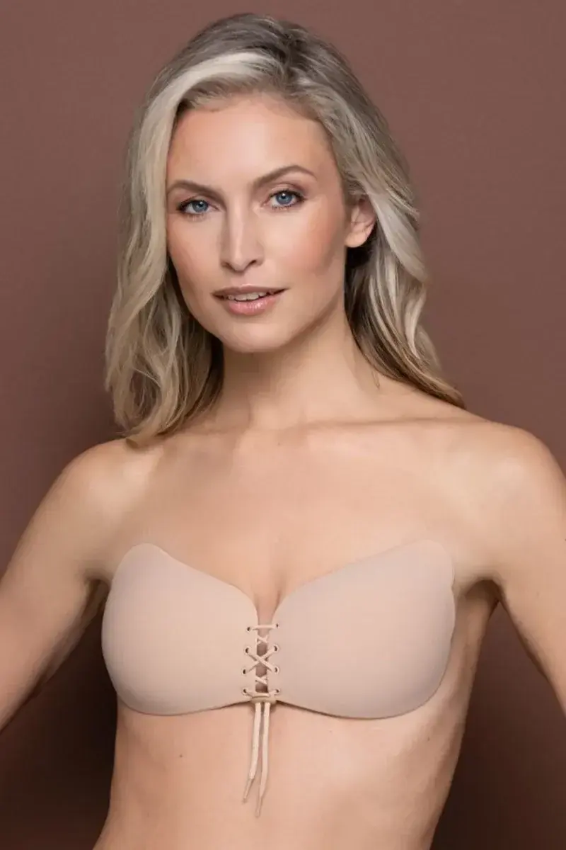 Adhesive bra Beige