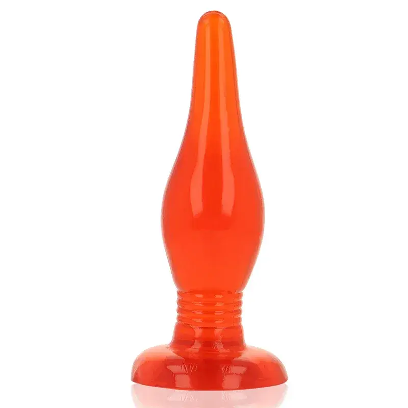 BAILE - PLUG ANAL ROUGE SOFT TOUCH 14.2 CM AVEC VENTOUSE