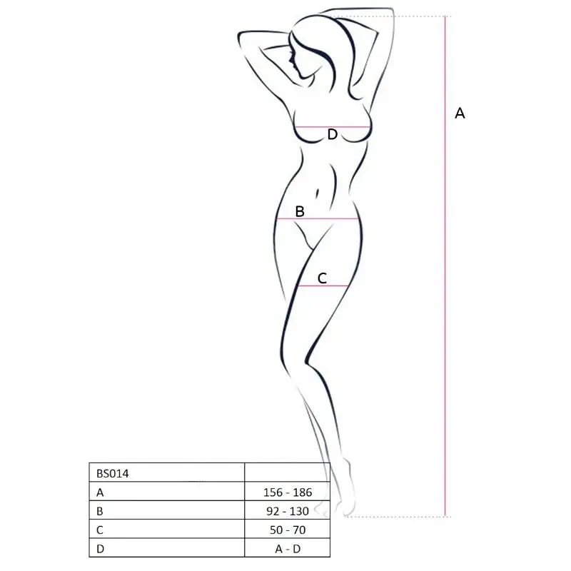 Bodystocking Résille Passion BS014 Blanc - Passion