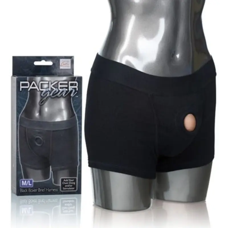Boxer Harnais Packer Gear M/L Noir - CalExotics
