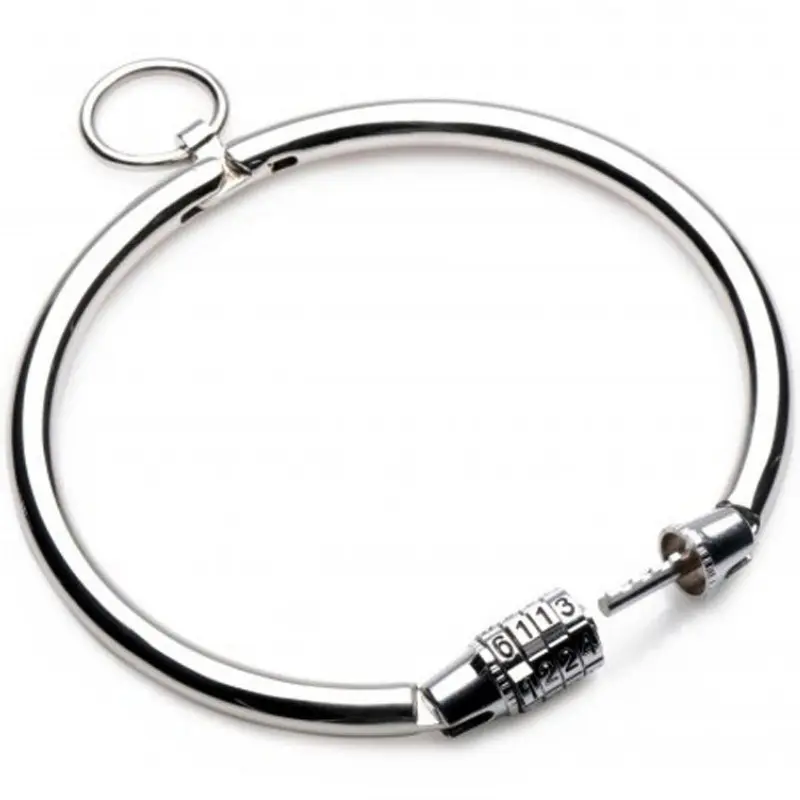Collier BDSM à combinaison 12 cm - Metal Hard