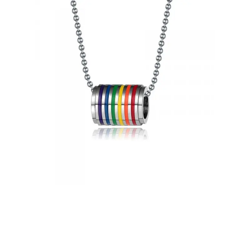 Collier rainbow colors