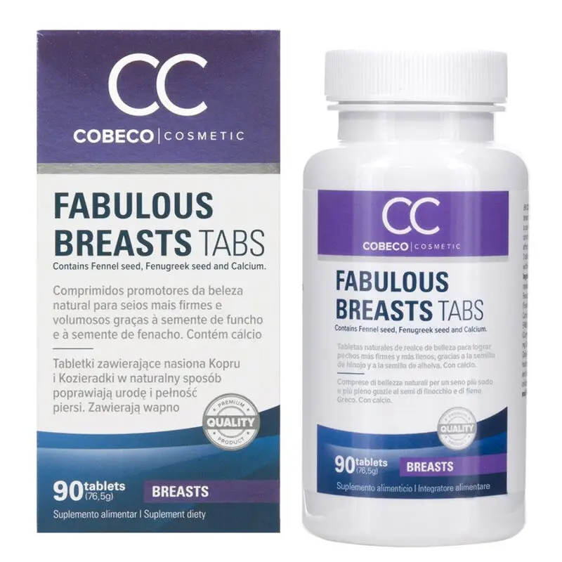 Complément Alimentaire Fabulous Breasts Tabs 90 Gélules - Cobeco