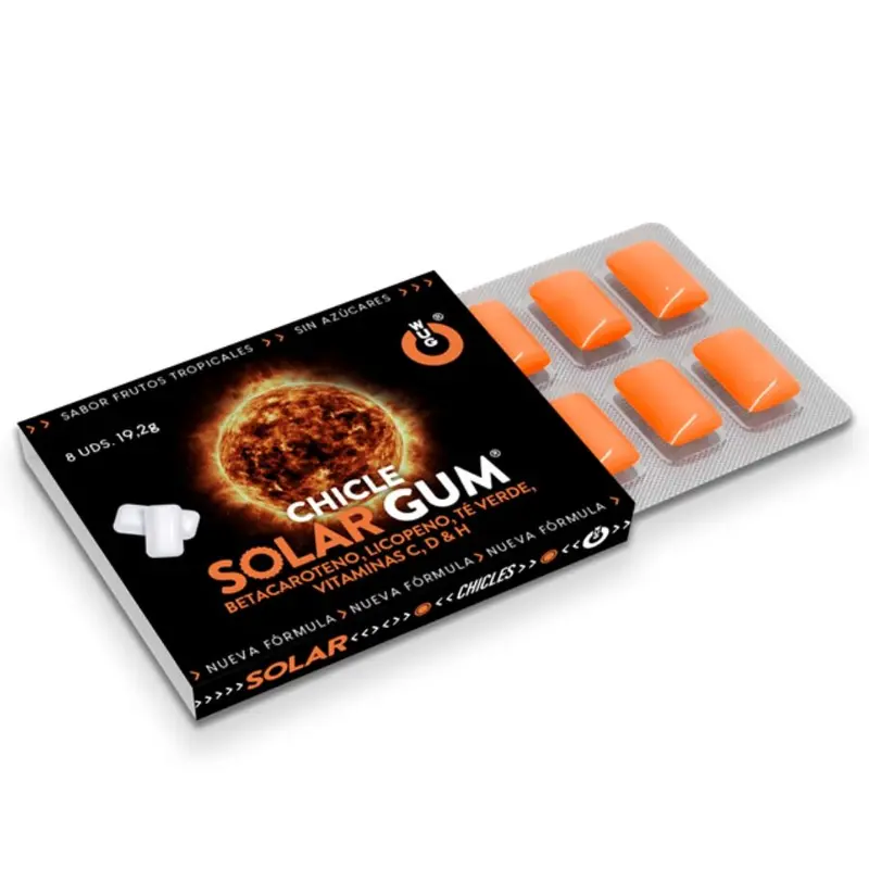 Complément alimentaire Solar bronzage 8 gommes - WUG Gum
