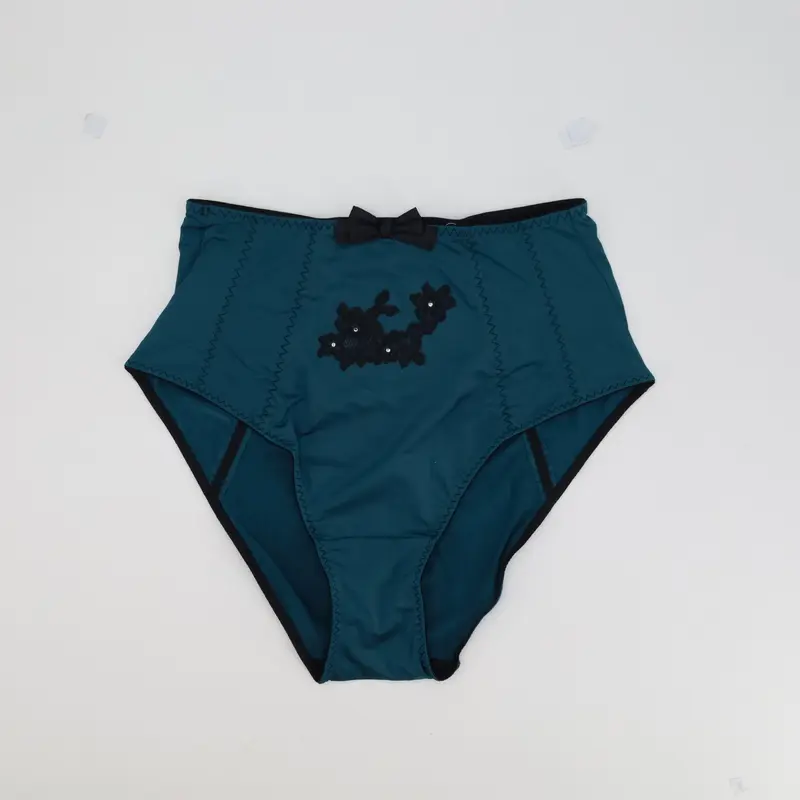 Culotte taille haute Charlott' Bleu
