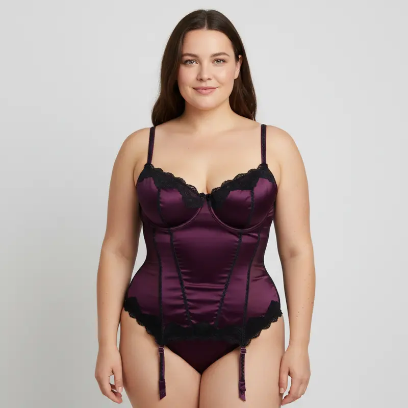 Guêpière Rosy Violet
