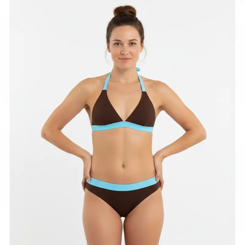 Haut de maillot 3 Suisses Marron