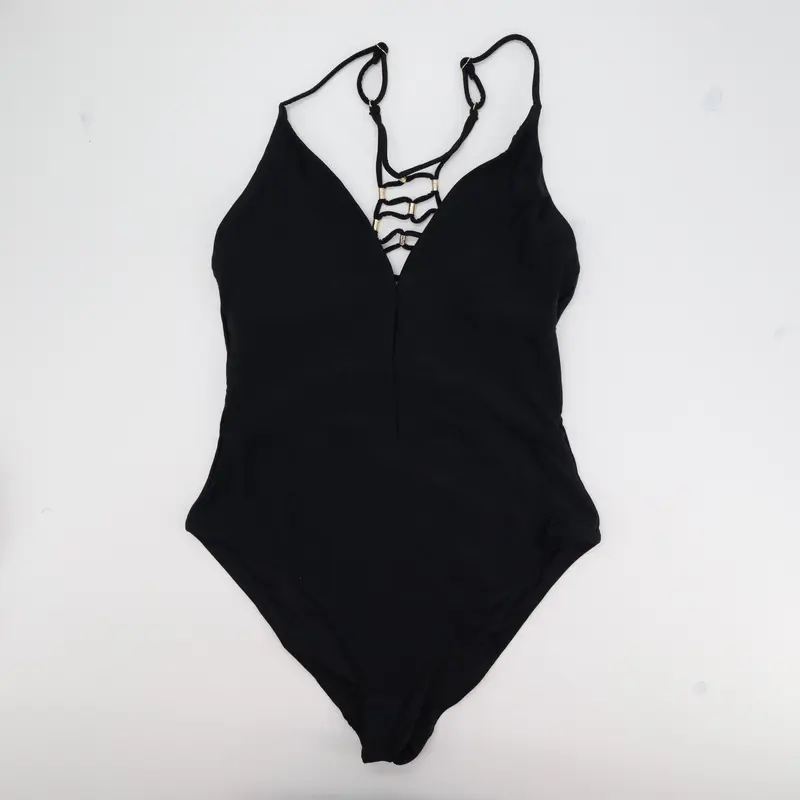 Maillot 1 pièce Rose Noir