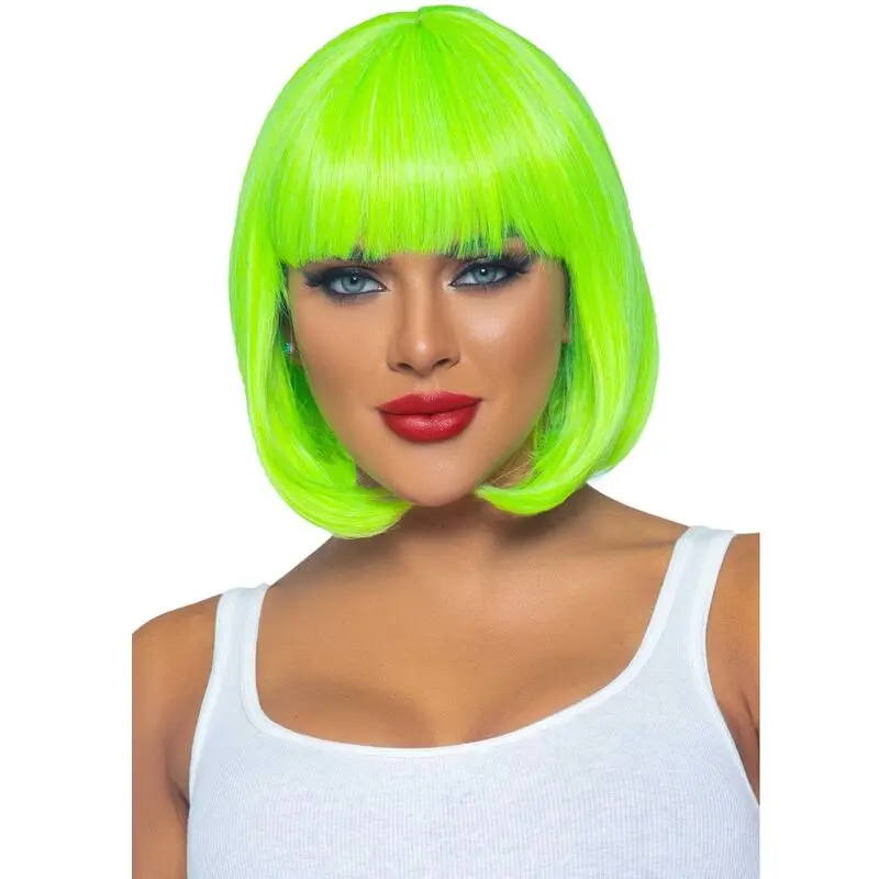 Perruque Bob Fluorescente Vert Fluo - Leg Avenue