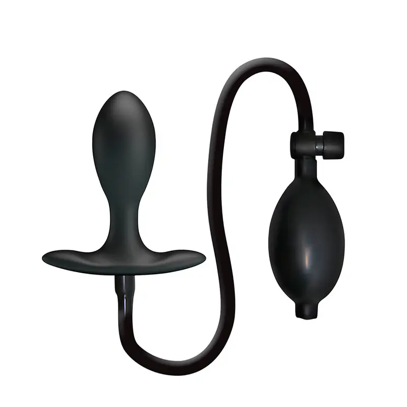 Plug Anal Gonflable Silicone Noir - Mr Play