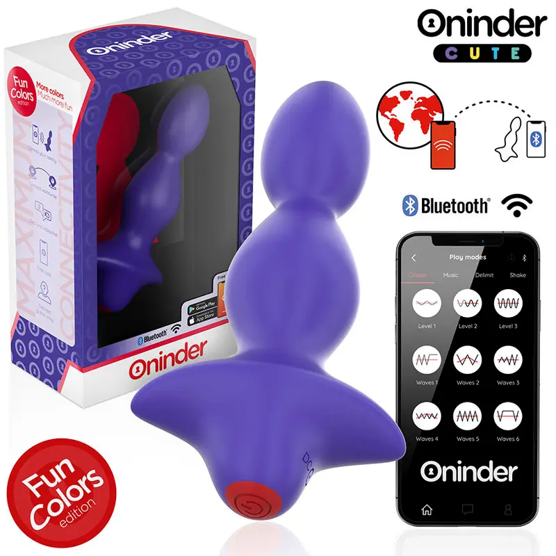 Plug anal vibrant connecté Oninder Cute violet - Oninder