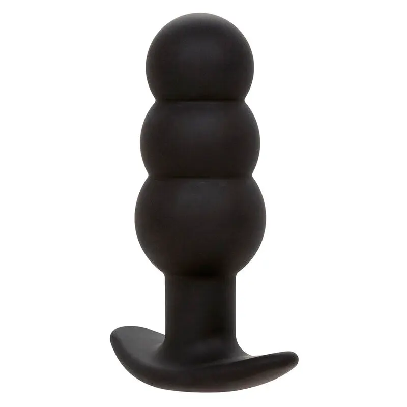 Plug Anal Vibrant Rock Bottom Perlé Noir - CalExotics