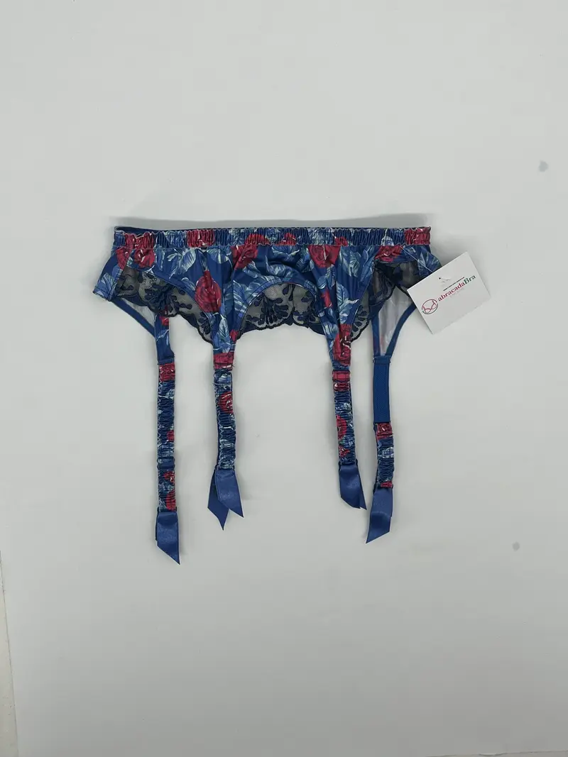 Porte-jarretelles Barbara Bleu