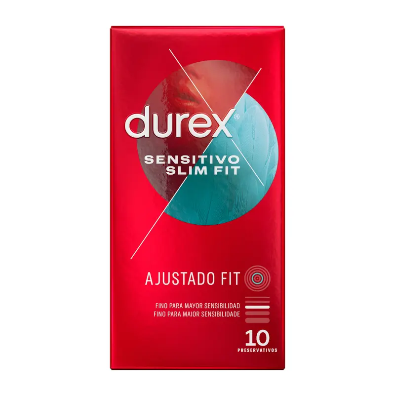Préservatifs Sensitive Soft Slim Fit boîte de 10 - Durex