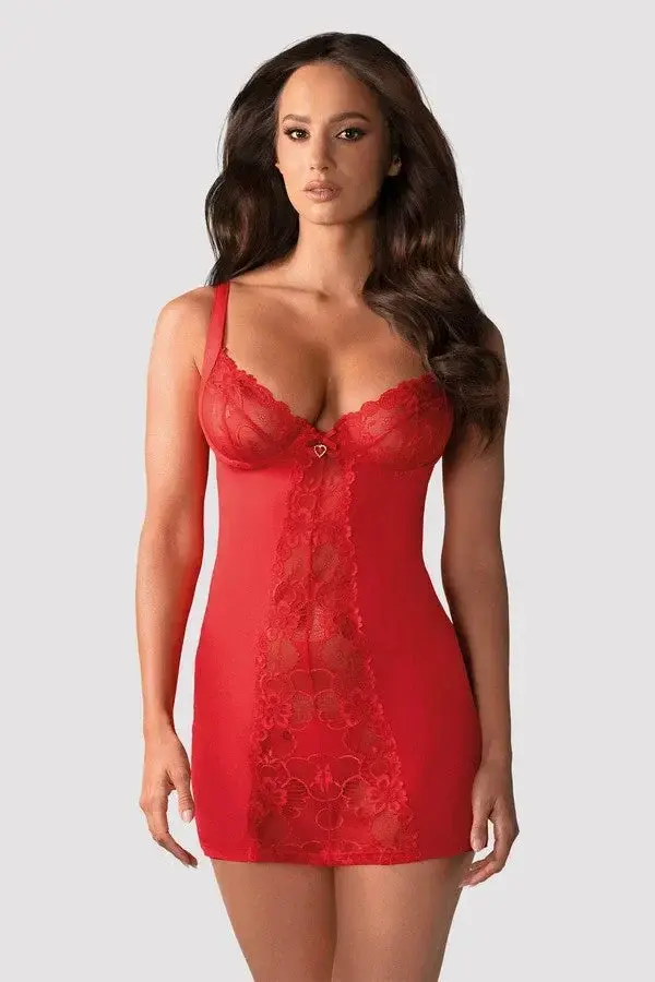 Red Heartina nightie
