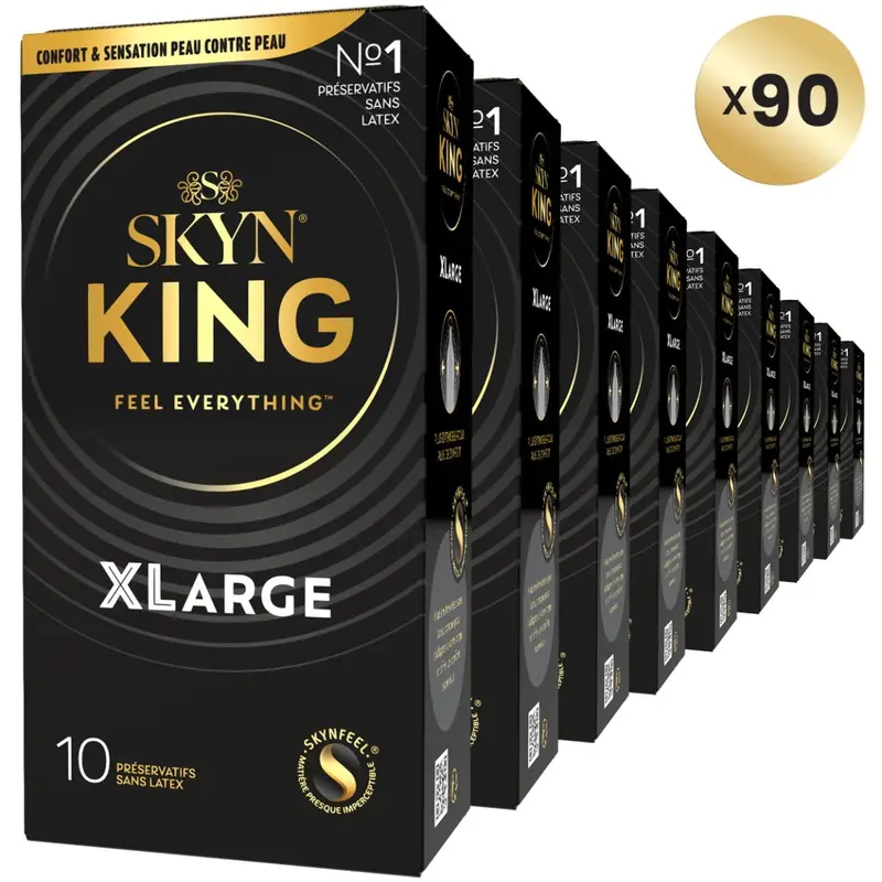 SKYN KING XLarge Pack 90 Sans Latex