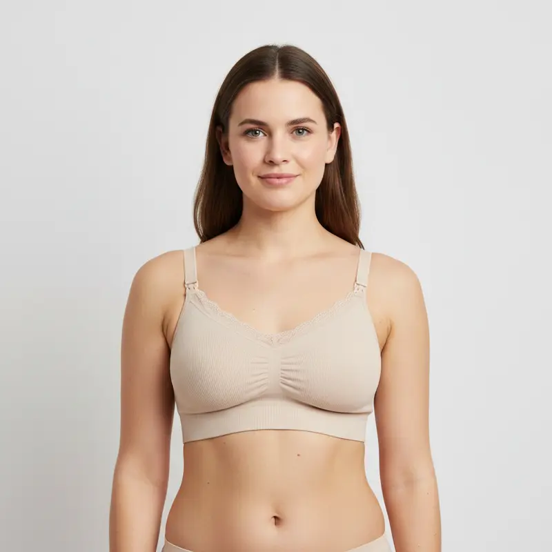 Soutien-gorge d'allaitement Vertbaudet Beige