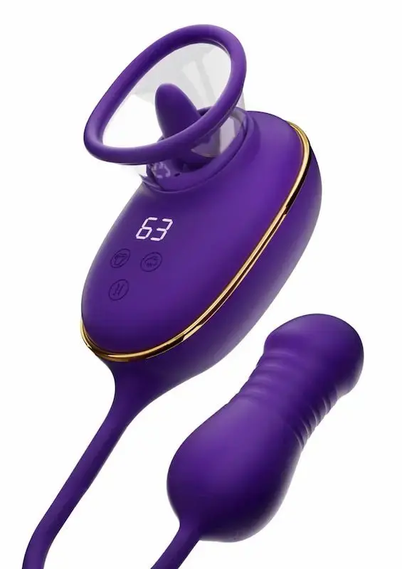 Stimulateur clitoridien et anal étanche multi-fonctions