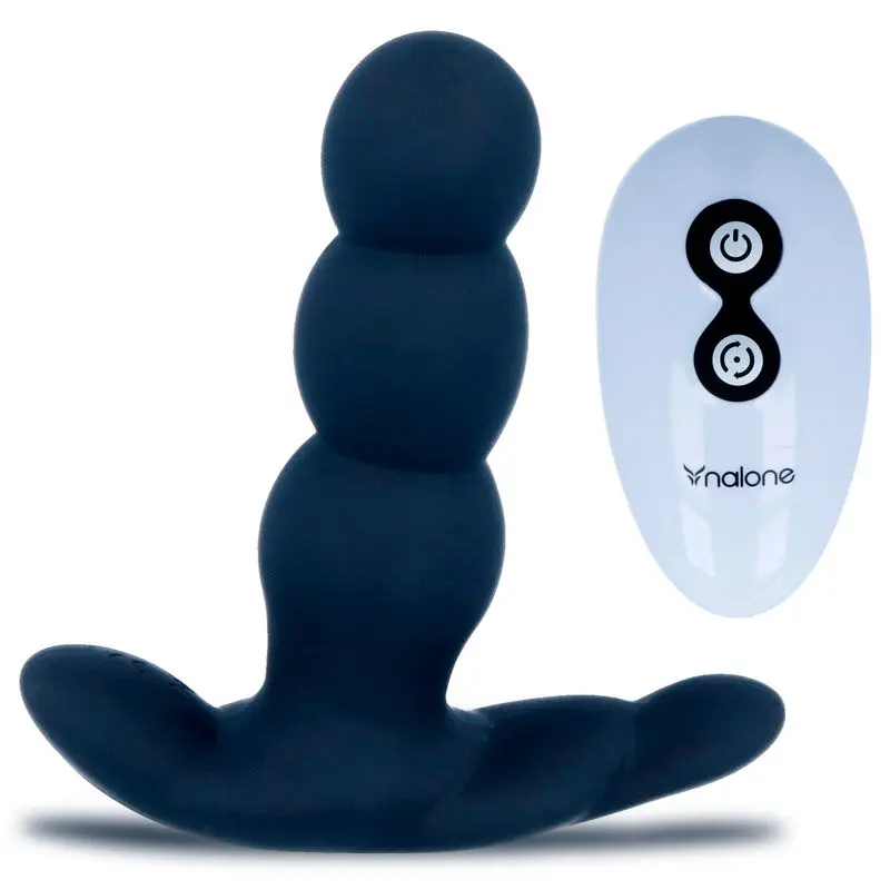 Vibromasseur anal télécommandé Pearl noir - Nalone
