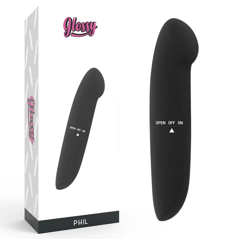Vibromasseur Phil Noir - Glossy